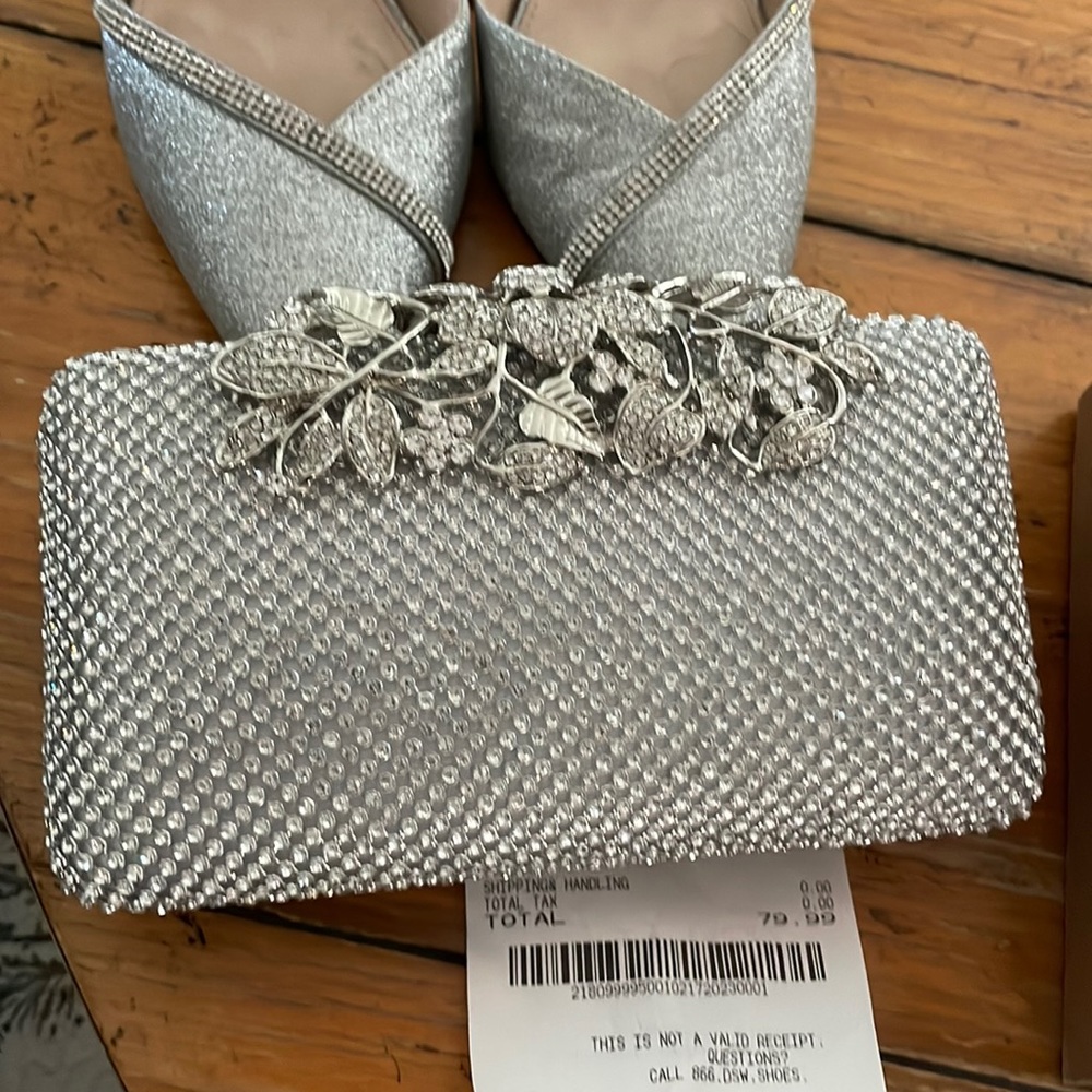 Gorgeous silver clutch